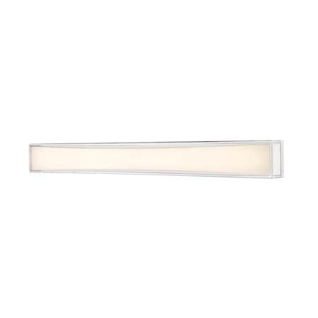 Z-Lite Baden 2 Light Vanity, Chrome & Frosted White 1933-46CH-LED